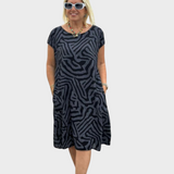 Dora - Poletna obleka z okroglim izrezom