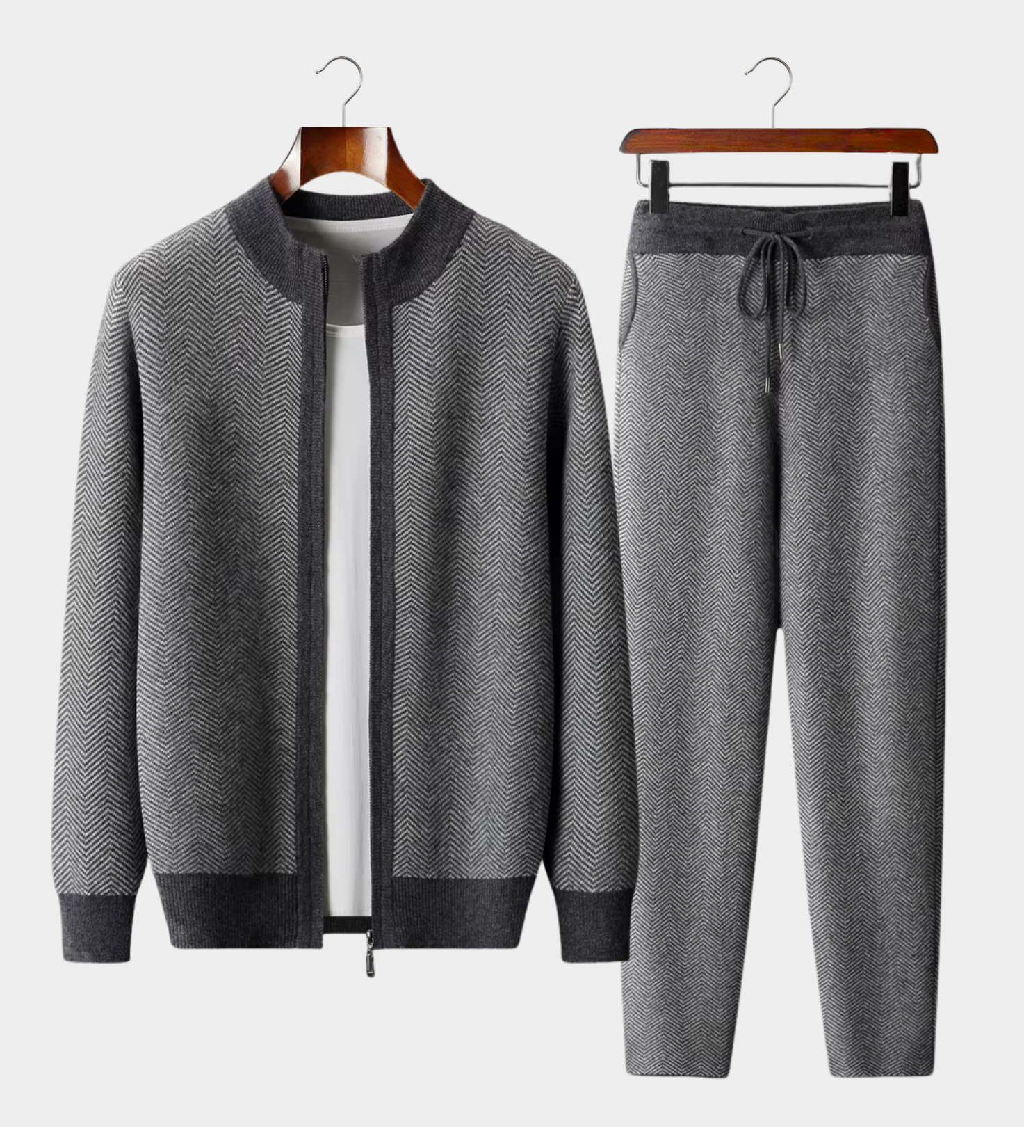 Stil Celje™ | Komplet iz najfinejše merino volne z vzorcem