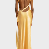 Lucra - Maxi Kleid S Rippuvimi Rihmadega ja Avatud Seljaga