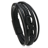 Infinity - Usnjena zapestnica