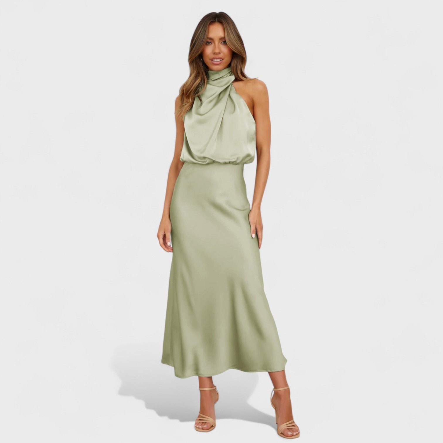 Alda - Elegant Satin Dress