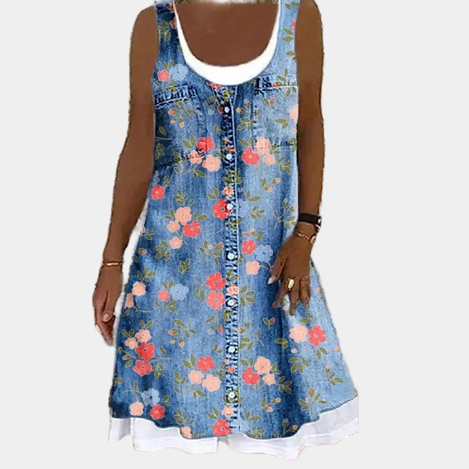 Mehka in elegantna jeans obleka