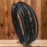 Infinity - Usnjena zapestnica