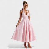 Julieta – Midi obleka s halter izrezom" could be rewritten as "Julieta – Midi obleka s halter vratnim izrezom.