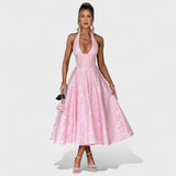 Julieta – Midi obleka s halter izrezom" could be rewritten as "Julieta – Midi obleka s halter vratnim izrezom.