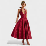 Julieta – Midi obleka s halter izrezom" could be rewritten as "Julieta – Midi obleka s halter vratnim izrezom.