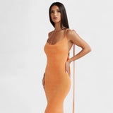 Halina - Midi obleka s korzetom