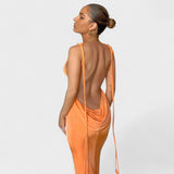 Halina - Midi obleka s korzetom