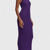 Jianna - Punutud kleit halter kaelusega ja avatud seljaga