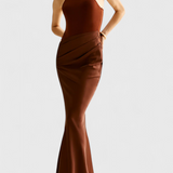 Mafalda - Maxi kleit õlavarredega ja Saleda siluetiga