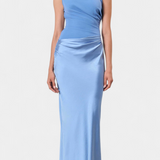 Ottavia - Pikk Plisseeritud Kleit Ühe Õlaga