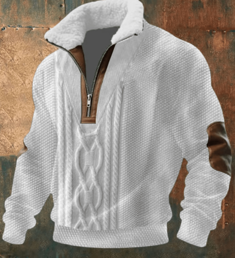 Will™ - Eleganten und bequemer Herrenpullover mit warmem Fleecekragen
