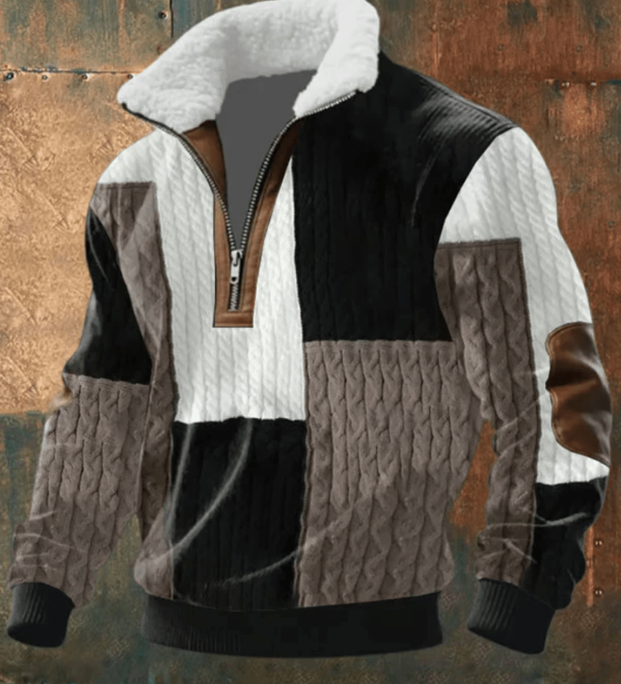 Will™ - Eleganten und bequemer Herrenpullover mit warmem Fleecekragen