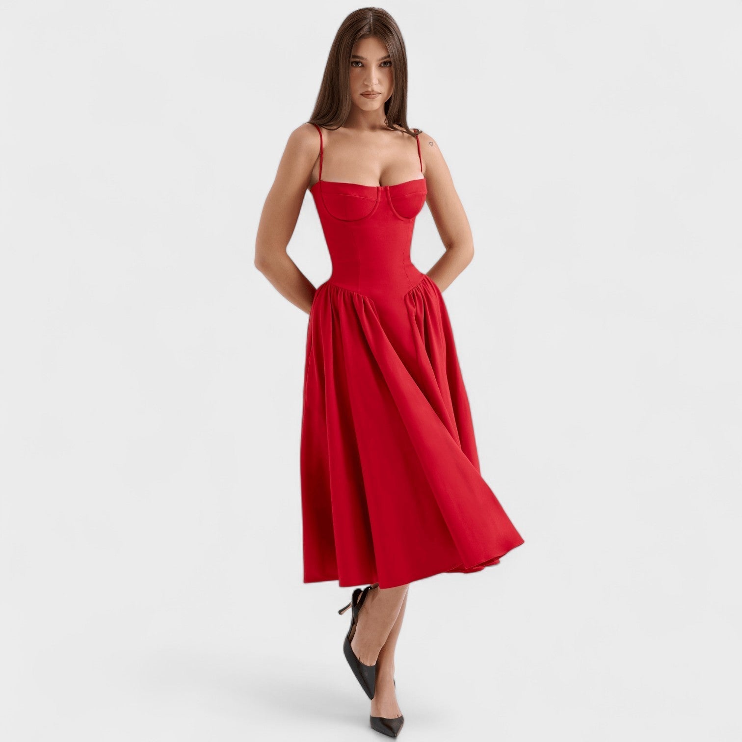 Valentina – Obleka s steznikom, ki preoblikuje vašo postavo